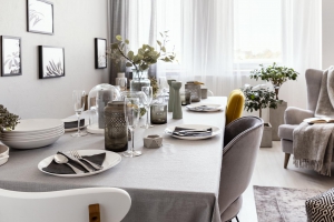 Elegant scandinavian dining room 24